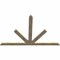 Ekena Millwork Saratoga Rough Sawn Timber Gable Bracket, Douglas Fir, 108"W x 72"H x 2"D x 6"F, 16/12 Pitch GBW108X72X0206SAR00RDF - alternate 4